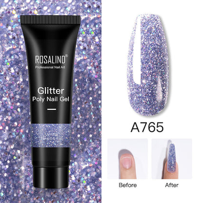 Glitter Poly Nail Gel Extension