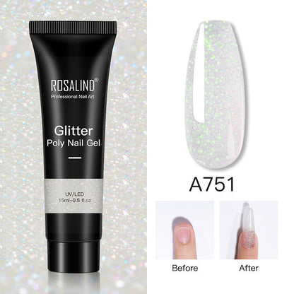 Glitter Poly Nail Gel Extension