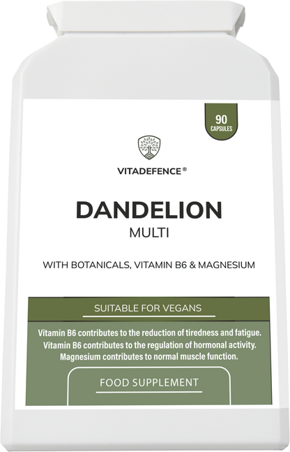 Dandelion Multi | With Vitamin B6, Magnesium & Botanicals – 90 Capsules